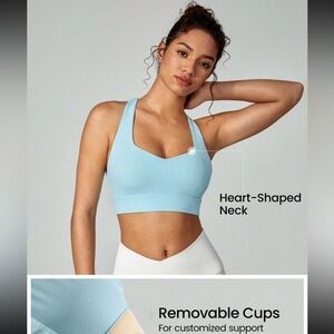 Glowmode Heart Shaped Neck Sports Bra